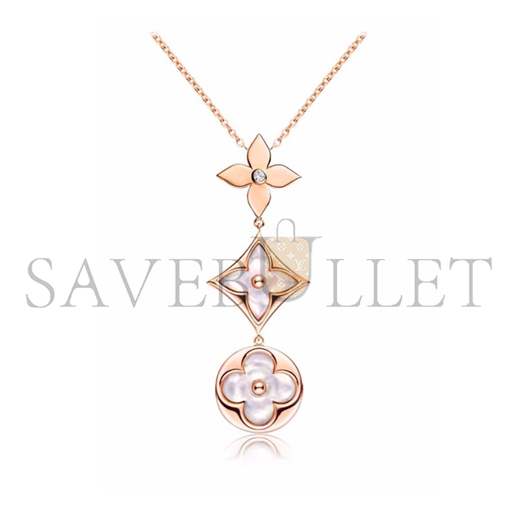l**is V*t*n lv color blossom necklace q94262